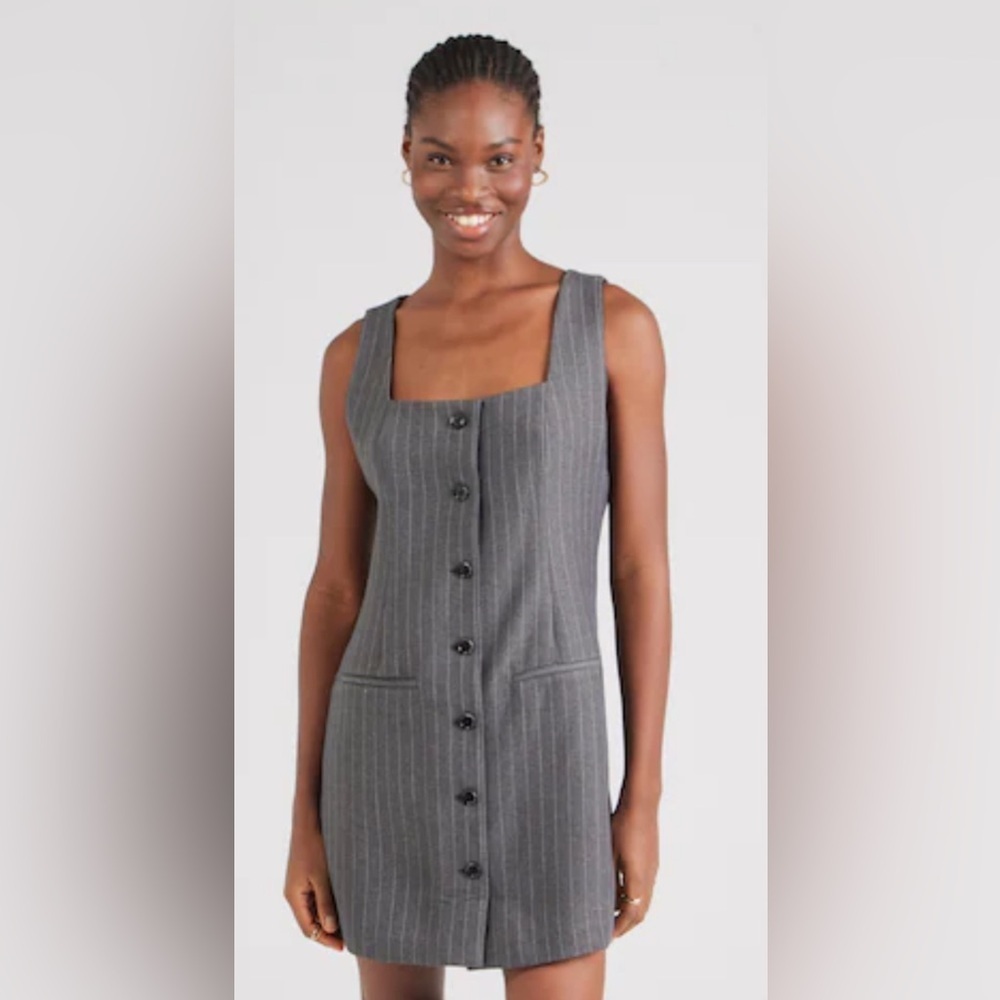 Abercrombie & Fitch Charcoal Button-Down Shirt NWT - image 8